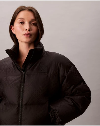 Calvin Klein - Allover Emblem Logo Puffer Jacket
