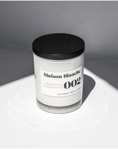 Maison Blanche - 002 Paperwhite & Clementine - Medium Candle