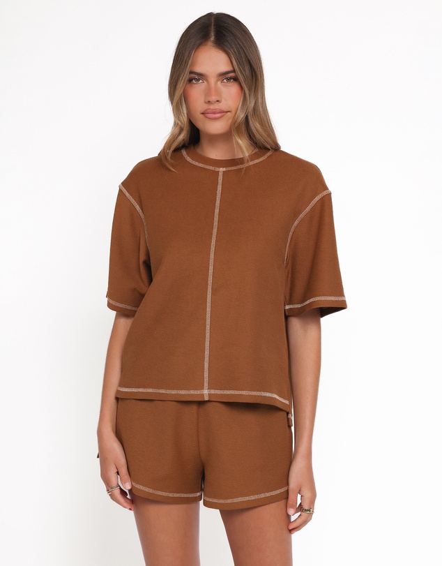 Petal & Pup - Melody Knit Short Set - Chocolate