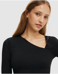 Cotton On - Hold Me Asymmetric Long Sleeve Top