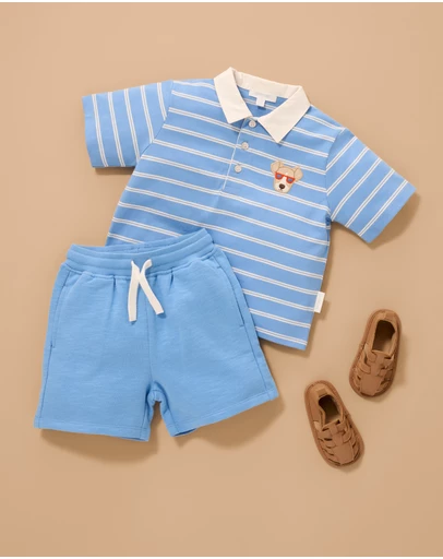 Purebaby - Polo Set-Kids-Babies