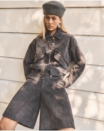 ENA PELLY - Emma Utility Suede Jacket
