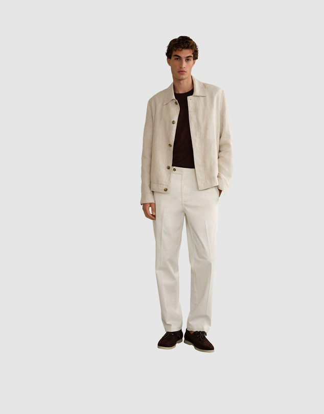 Trenery - Linen Harrington Jacket