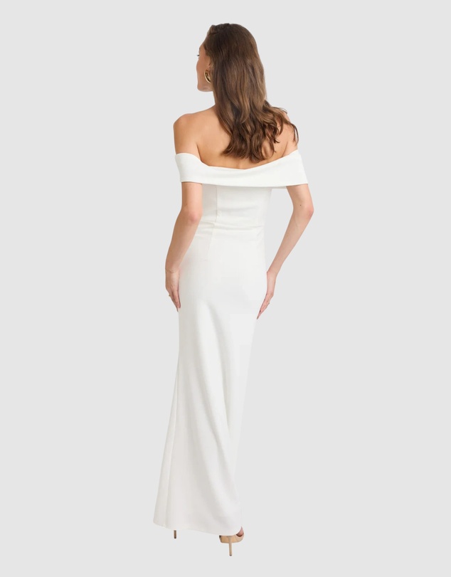 Romance by Honey and Beau - Trevia Off Shoulder Maxi Dress