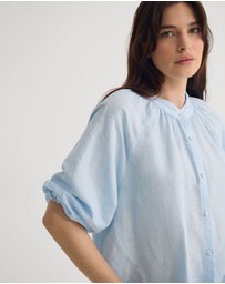 Oxford - Annika Washed Linen Shirt