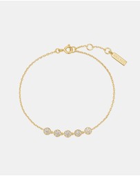 Ania Haie - Ania Haie Gold Pave Multi Beaded Chain Bracelet