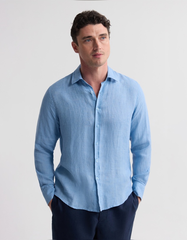 Oxford - Cooper Ls Delave Linen Shirt