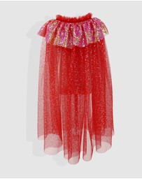 Pink Poppy - Twinkling Sequin Trim Cape