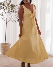 Petal & Pup - Archer Midi Dress - Butter Yellow
