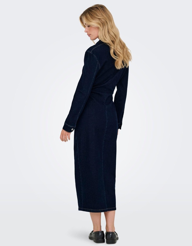 ONLY - Caitlin Denim Buttoned Midi Dress