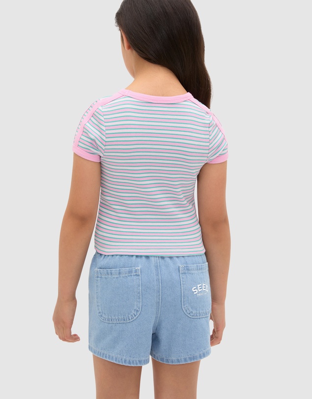 Seed Heritage - Stripe Logo Rib Tee