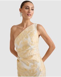 Romance by Honey and Beau - Seanna One Shoulder Midi Dress