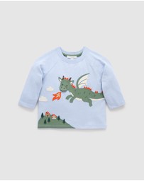 Purebaby - Flying Dragon Long Sleeve Tee -Kids-Babies