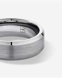 Michael Hill - 7mm Bevelled Edge Wedding Band in Tungsten