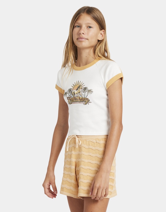 Billabong Kids - Girls 6 to 14 Seaside Session Ringer Raglan T-Shirt