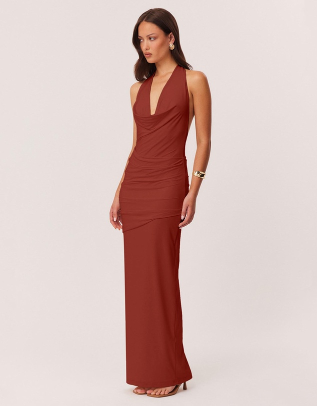 SNDYS - Anita Cowl Drape Maxi Dress