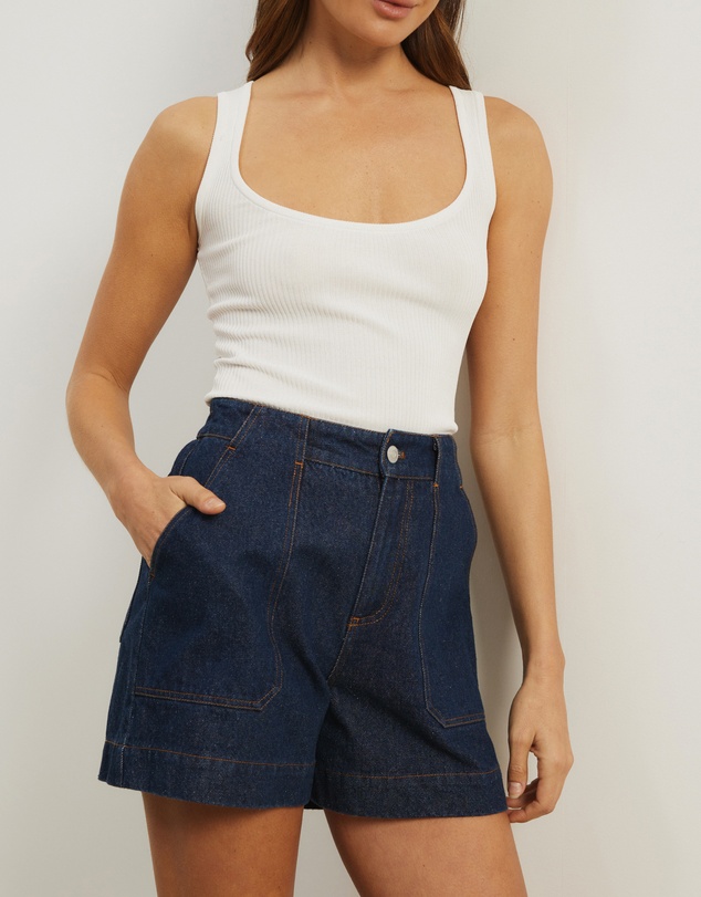 Atmos&Here - Samira Relaxed Denim Shorts