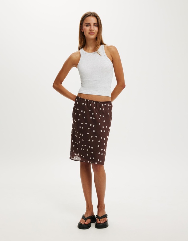 Cotton On - Goldie Rib High Neck Tank