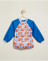 itti bitti - Sleeved Bib Smock - Flame