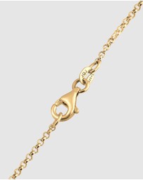 Elli Jewelry - Necklace Pearl Baroque Layering 925 Sterling Silver Gold-Plated