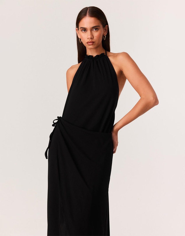 SNDYS - Polly Halter Neck Maxi Dress