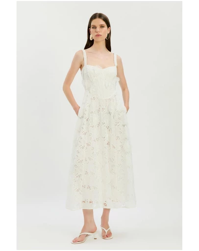 Bardot - Adaline Broderie Midi Dress