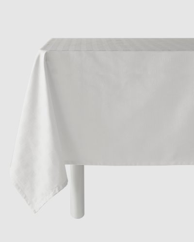 Hellenica Rectangle Tablecloth White