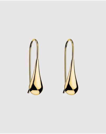 Najo - My Silent Tears Yellow Gold Earring