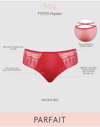 Parfait - Mia Sheer Mesh & Lace Hipster Brief