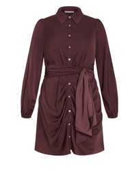 City Chic - Lianna Gathered Midi Dress
