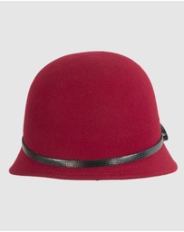 Max Alexander - Felt Red Fashion Bucket Hat