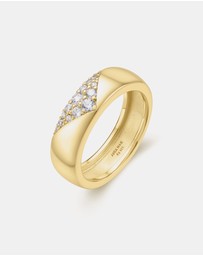 Ania Haie - Gold Pave Cubic Zirconia Bold Statement Ring