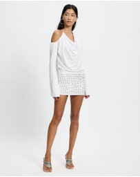 Jaded London - Draped Mini Dress With Stud Skirt