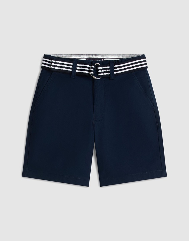 Tommy Hilfiger - Essential Signature Belt Loose Chino Shorts - Kids