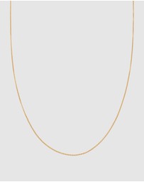 Haze & Glory - ICONIC EXCLUSIVE - Necklace Unisex Curb Chain 925 Sterling Silver Gold Plated