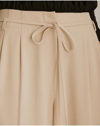 Atmos&Here - Elena Belted Wide Leg Pants