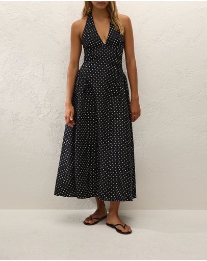 Lola Polka Dot, Black & Cream