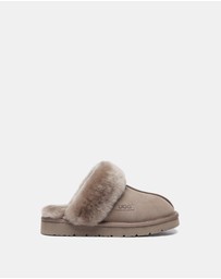 EVERAU - Australian Shepherd Ugg Muffin Slipper Special Cow Suede Upper House Shoes