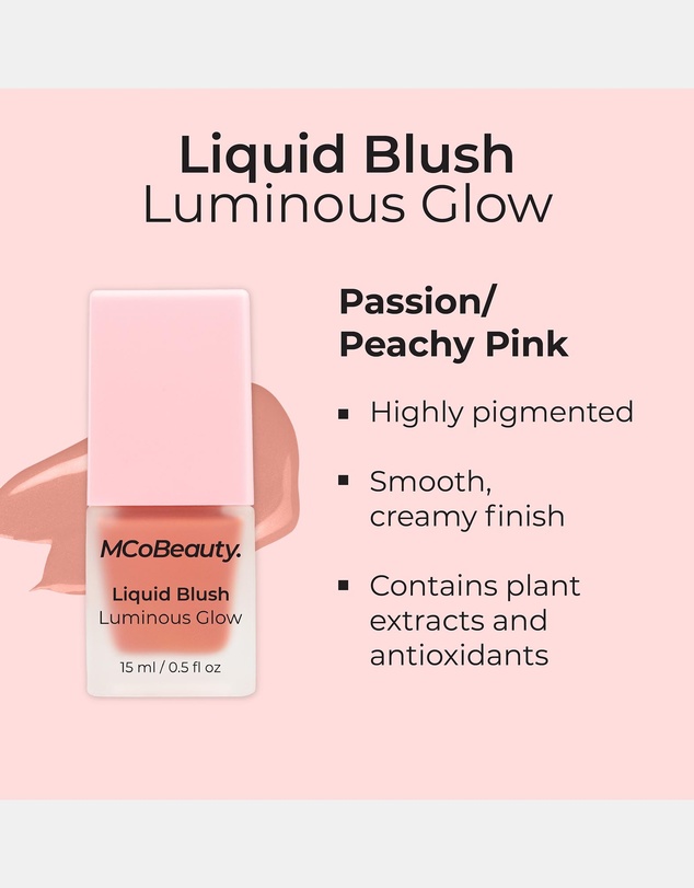 MCoBeauty - Luminous Glow Liquid Blush - Passion