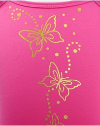 Pink Poppy - Butterfly Hot Pink & Gold Multi-layered Tutu