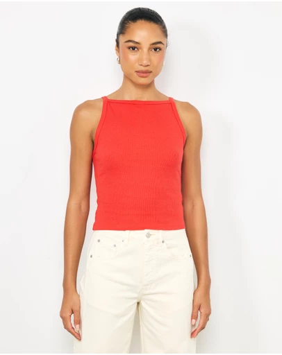 AERE - Fi High Boat Neck Tank