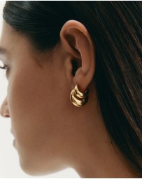 Kirstin Ash - Indigo Hoops Small