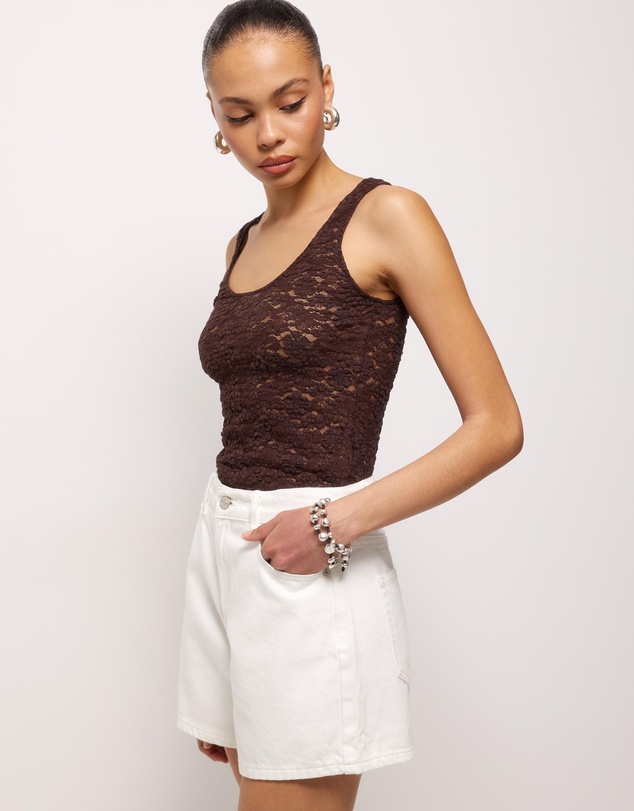 AERE - Stevie Organic Cotton Denim Shorts