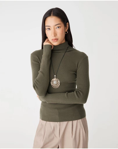 Forcast - Ginny Ribbed Turtleneck Knit