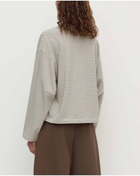Assembly Label - Malone Stripe Wide Sleeve Tee