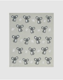 Living Textiles - Australiana Jacquard Blanket - Koala/Grey