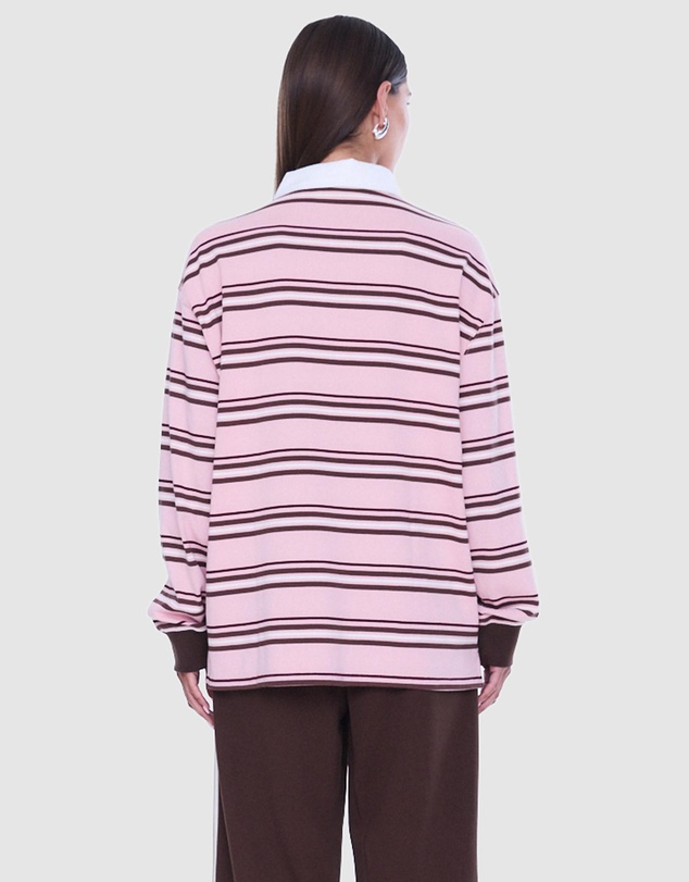 ENA PELLY - Rose RP Rugby Long Sleeve - ICONIC EXCLUSIVE