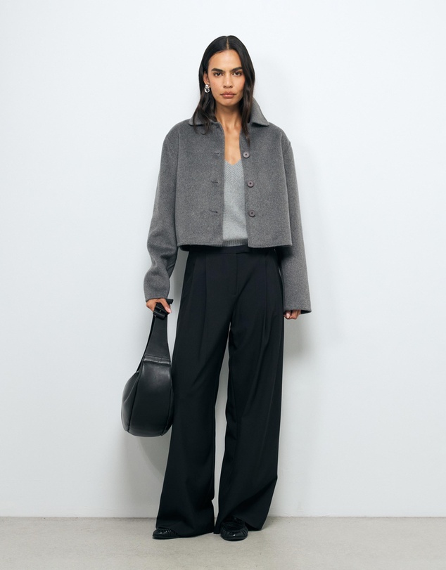 AERE - Lola Double Faced Wool Blend Coat