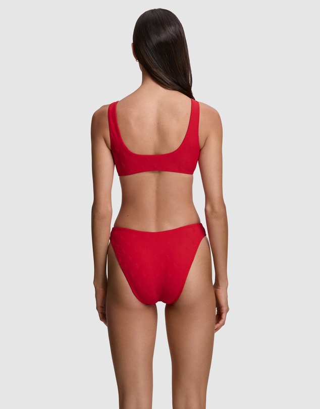 Polo Ralph Lauren - Logo Jacquard Deep Scoop Bikini Top