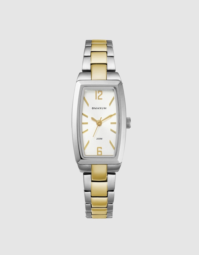 Maxum - Fanta Re-Issue - Silver Tone Case, White Dial & Duo Tone Bracelet